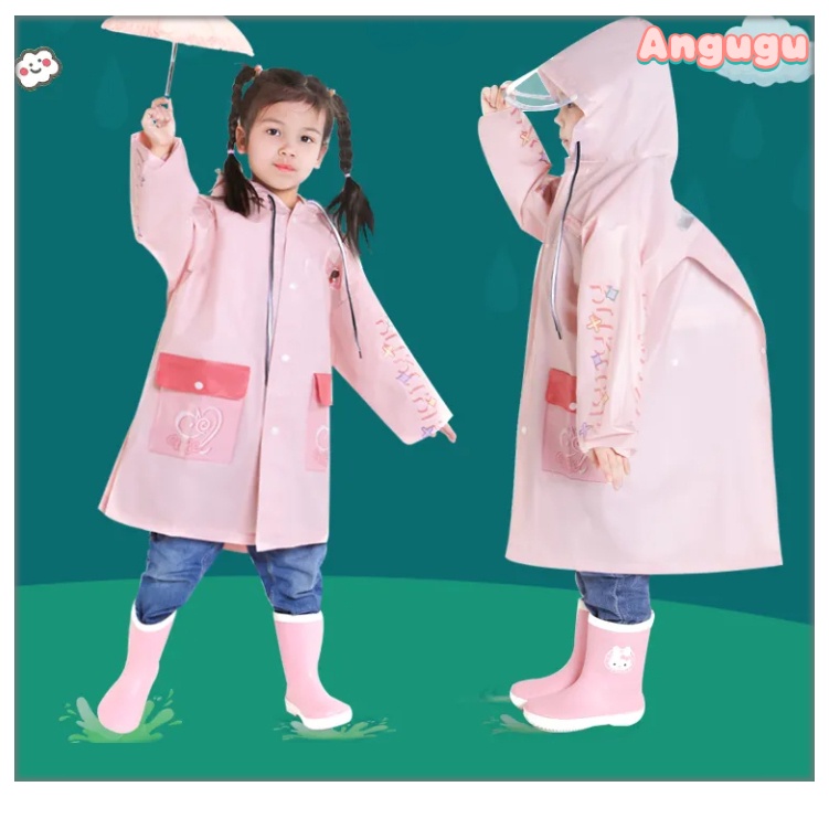 Áo Mưa Trong Suốt In Họa Tiết Hoạt Hình Chống Nước Thời Tiết 2023 Cho Bé Mới