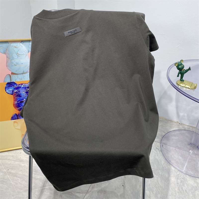 Ess &amp; Ant-IALS88-Trend Áo Thun Cổ Thuyền Thủ Công In Chữ Phong Cách Đường Phố Cổ Điển Thời Trang Cao Cấp Cho Nam Và Nữ