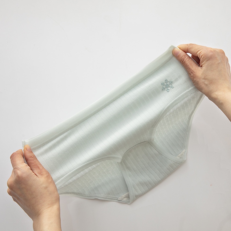 Quần Lót Cotton Không Đường May Màu Sắc Đơn Giản Cho Nữ