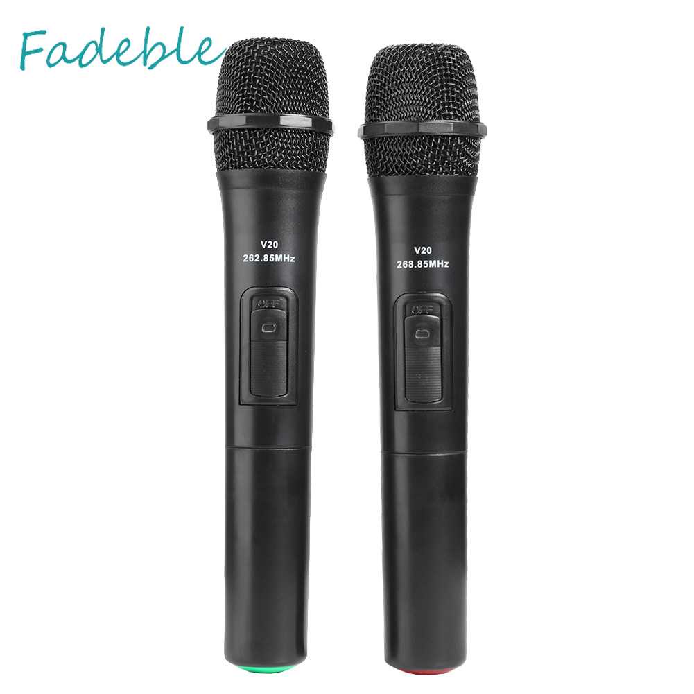 Set 2 Bộ Khuếch Đại Âm Thanh Micro Cầm Tay 20m Chuyên Dụng Cho Tiệc Cưới DJ