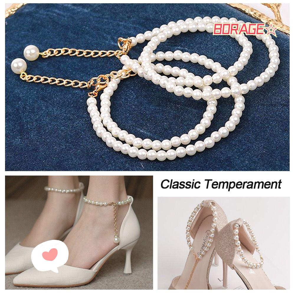 Dây Xích Đeo Mắt Cá Chân Chống Trượt Trang Trí Giày Cao Gót