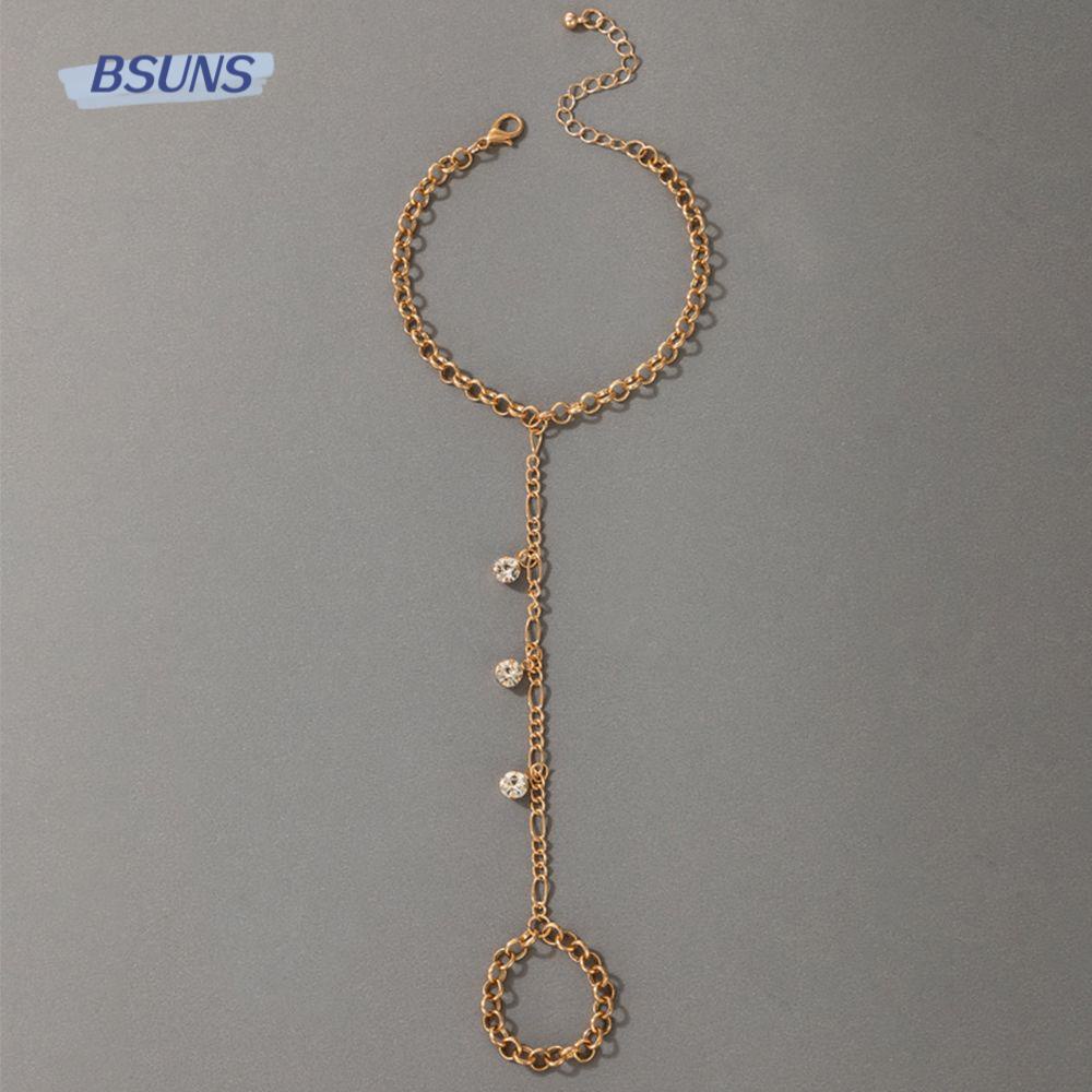 Vòng Tay Chuỗi Xích Bằng Kim Loại Mặt Ngôi Sao