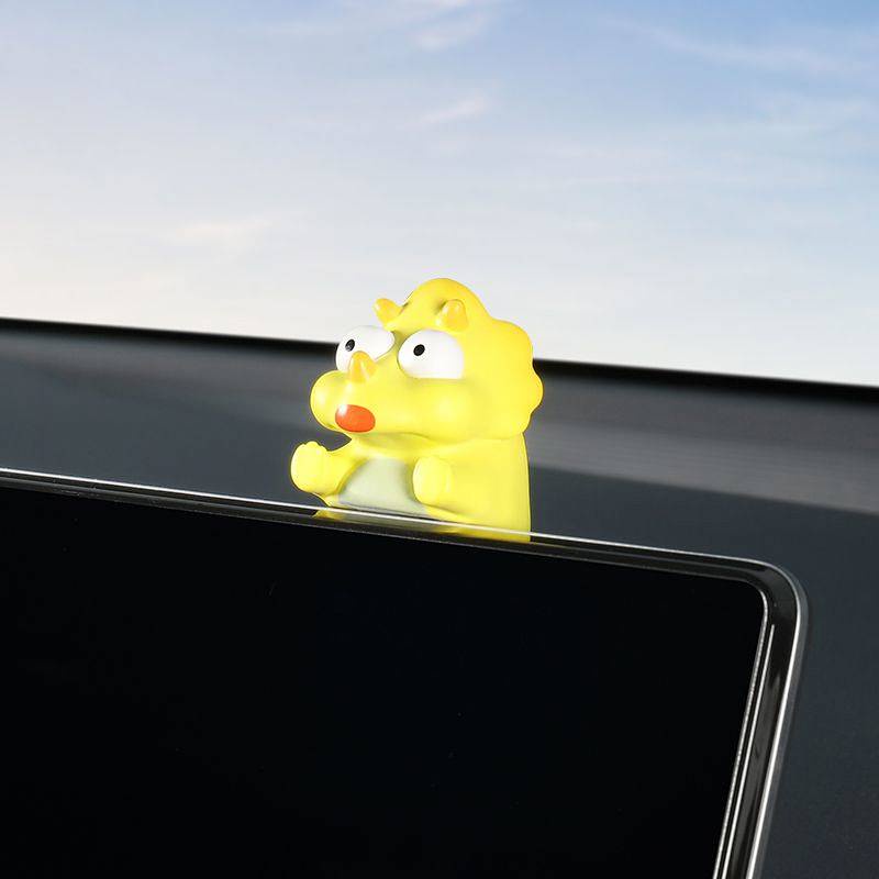 Dinosaur Doll Car Hanging Panel Decoration Vehicle Center Console Screen Lying Tesla Decoration Bmw Benz Audi 0icC