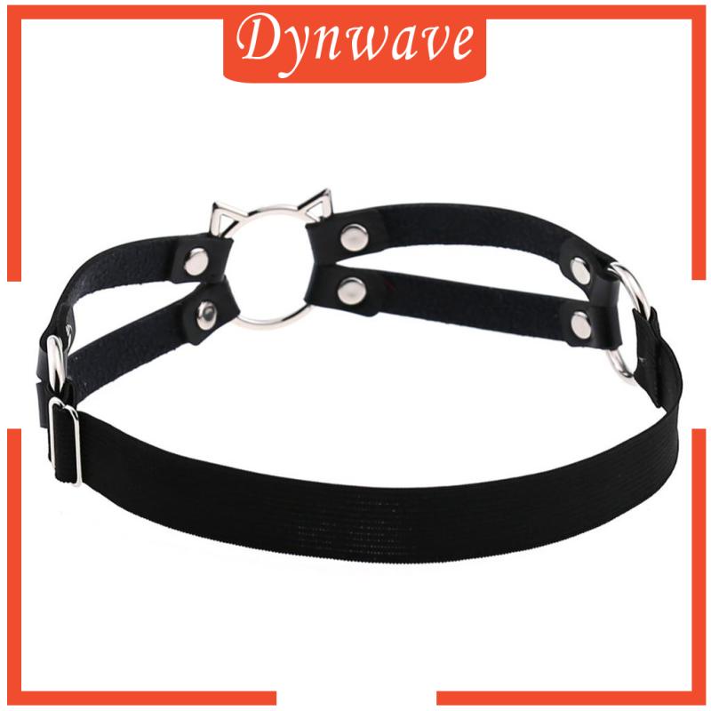 Đai Nịt Đùi Bằng Da Co Giãn Hình Mèo Phong Cách Punk Gothic Thời Trang