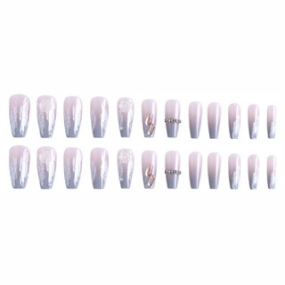 Set 24 Móng Tay Giả X65 Kiểu Pháp