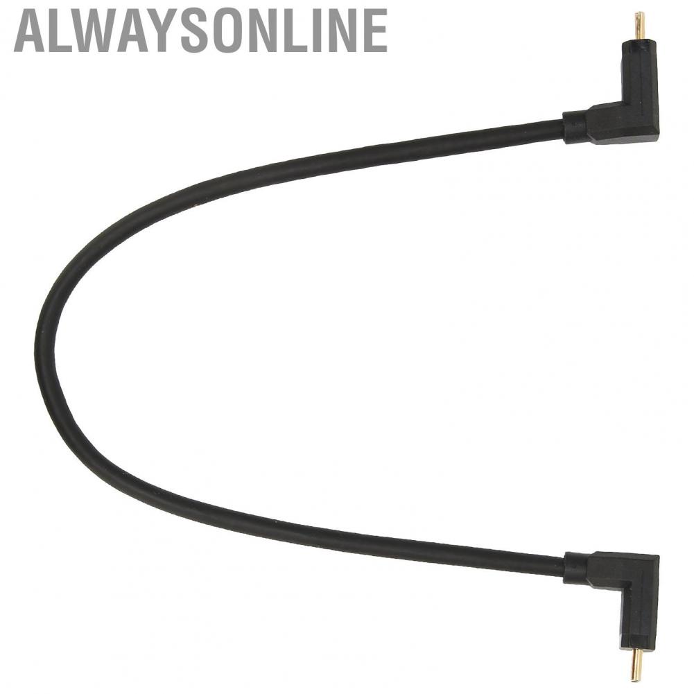 Alwaysonline Type C Male To Connector  Data Extension Cable 4K Resolution 0.3m/0.98ft Multifunctional for Charging