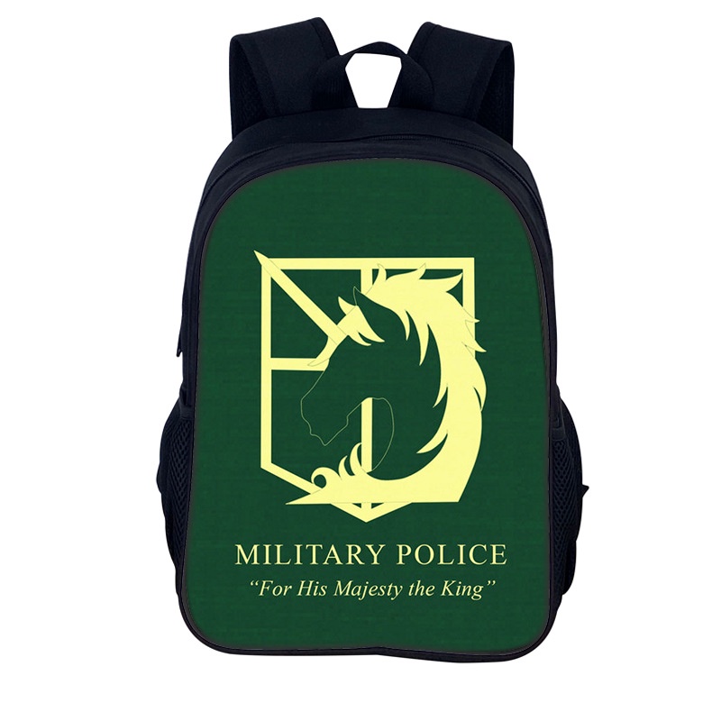 Balo Đi Học Cỡ Lớn 14 / 16inch In Họa Tiết Anime Attack on Titan 3D Cho Bé