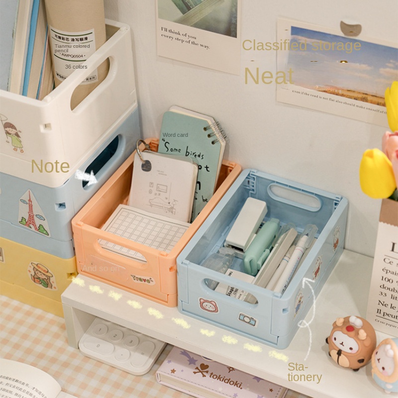 Giỏ Đựng Đồ Ăn Vặt / Đồ Dùng Nhỏ Gọn Màu Sắc Đơn Giản Tiện Dụng Cho Học Sinh