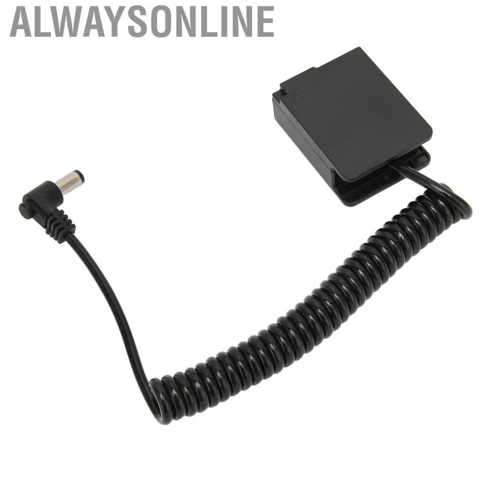 Alwaysonline DC Coupler  Adjustable Length Full Decoding Coiled Cable Dummy for GH3 GH5