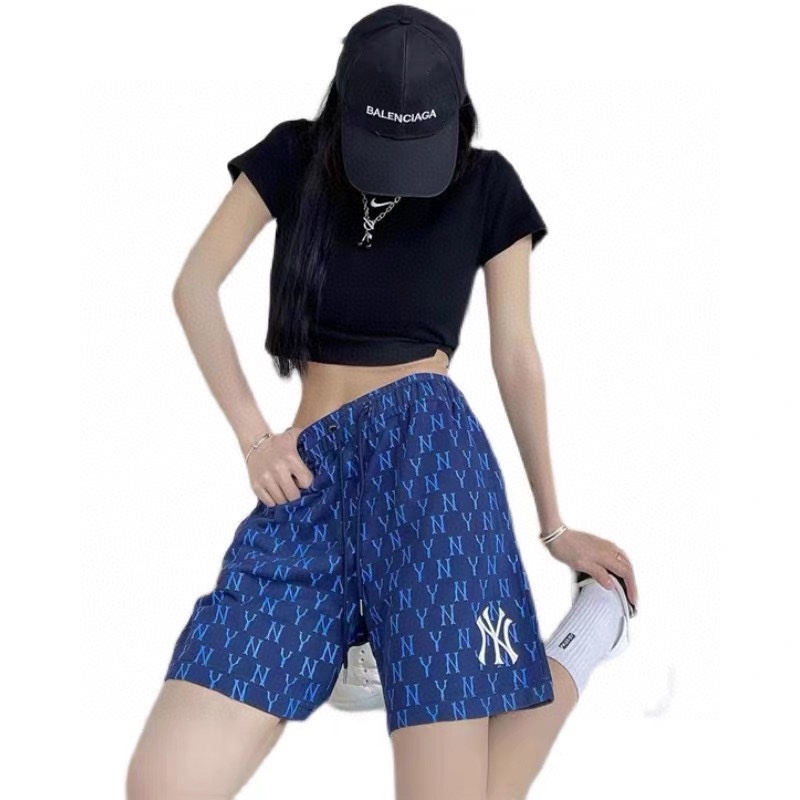 M &amp; L &amp; B &amp; Quần Short Len Thêu Nhãn Nhỏ Đọc Theo Xu Hướng Retro