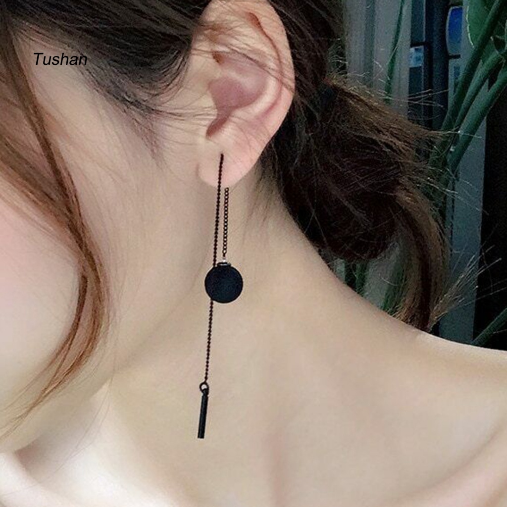 Bông Tai Dạng Chuỗi Hạt Phối Tua Rua Thời Trang Cho Nữ