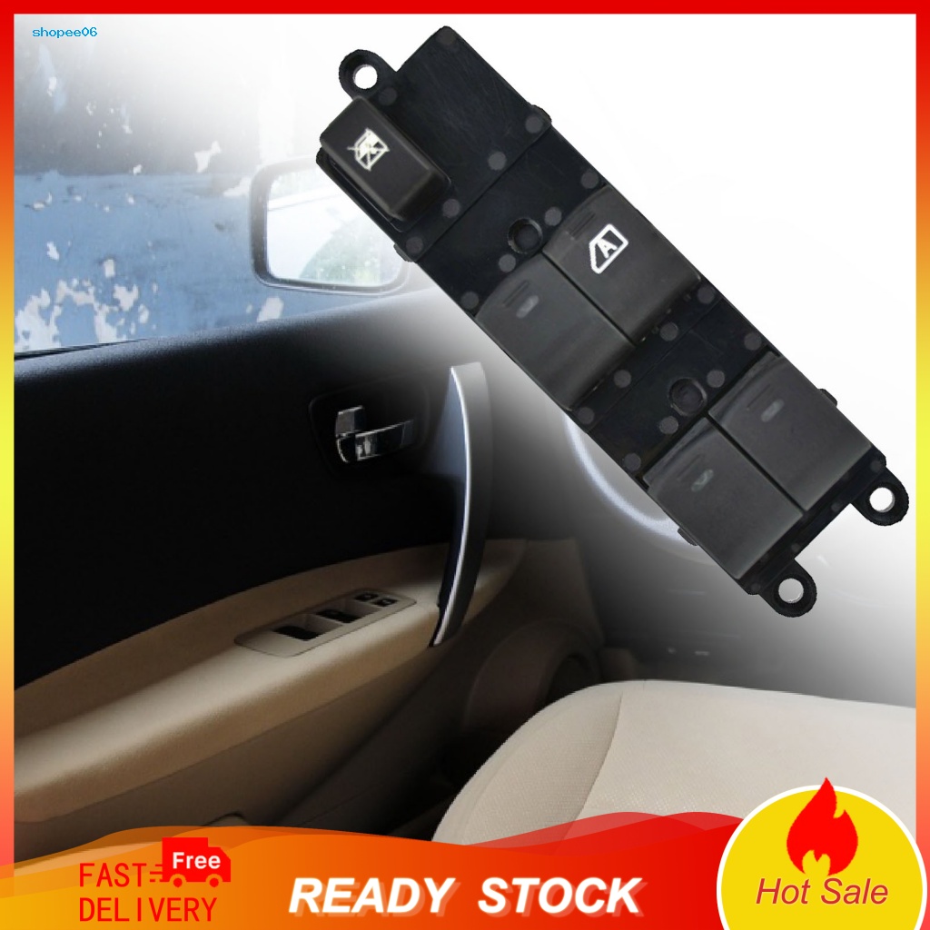 Công Tắc Nâng Cửa Sổ Phía Trước / Trái Bằng ABS Độ Bền Cao Chống Thấm Nước 25401-BB60B Cho Nissan Qashqa
