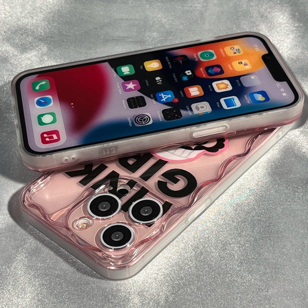 Ốp Điện Thoại TPU Dẻo Họa Tiết Hoạt Hình Cô Gái Đeo Kính Kèm Giá Đỡ Chống Sốc Cho IPhone 11 IPhone 14 13 12 Pro Max