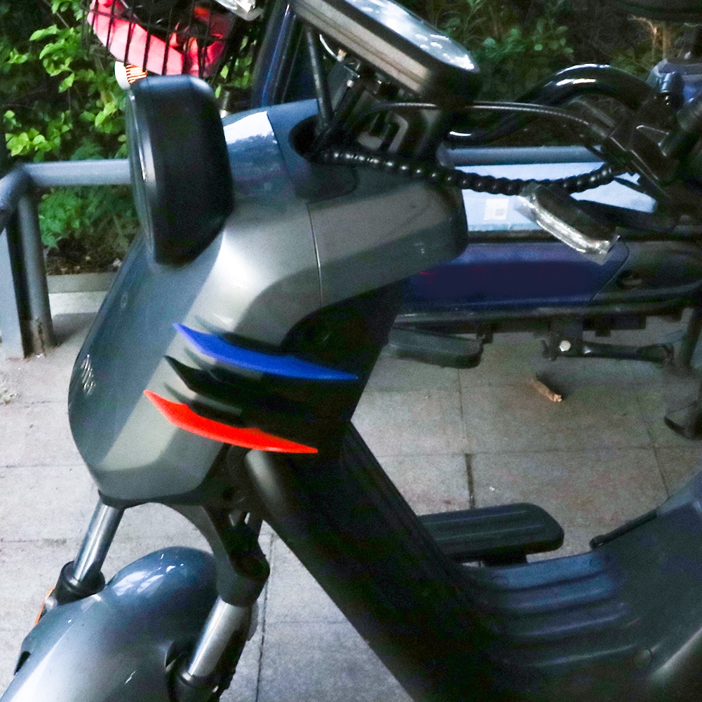 Ronxmor Bộ 2 Miếng Dán Trang Trí Cánh Lướt Gió Xe Máy Điện / Xe Đạp Điện