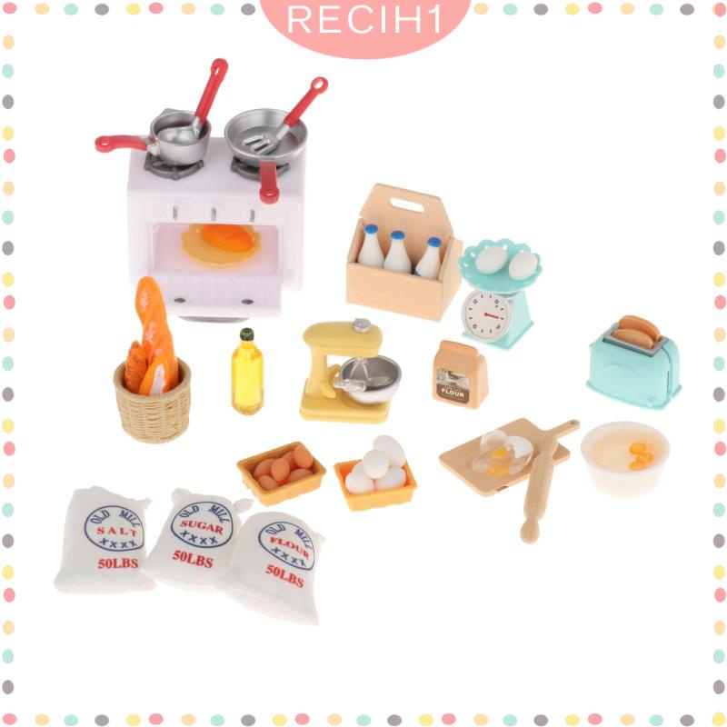 Bộ Dụng Cụ Nấu Ăn Tỉ Lệ 1 / 12 Cho Nhà Búp Bê