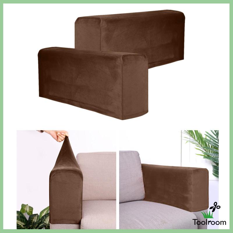 Set 2 Vỏ Bọc Bệ Tỳ Tay Ghế Sofa Chất Liệu Dày Dặn Co Giãn Có Thể Tháo Rời