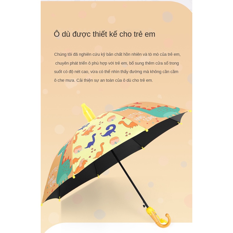 Dù Che Nắng Tự Động Họa Tiết Hoạt Hình Xinh Xắn Dành Cho Bé