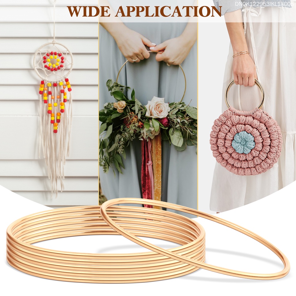 Bộ 10 Vòng Kim Loại Tự Làm Dreamcatcher