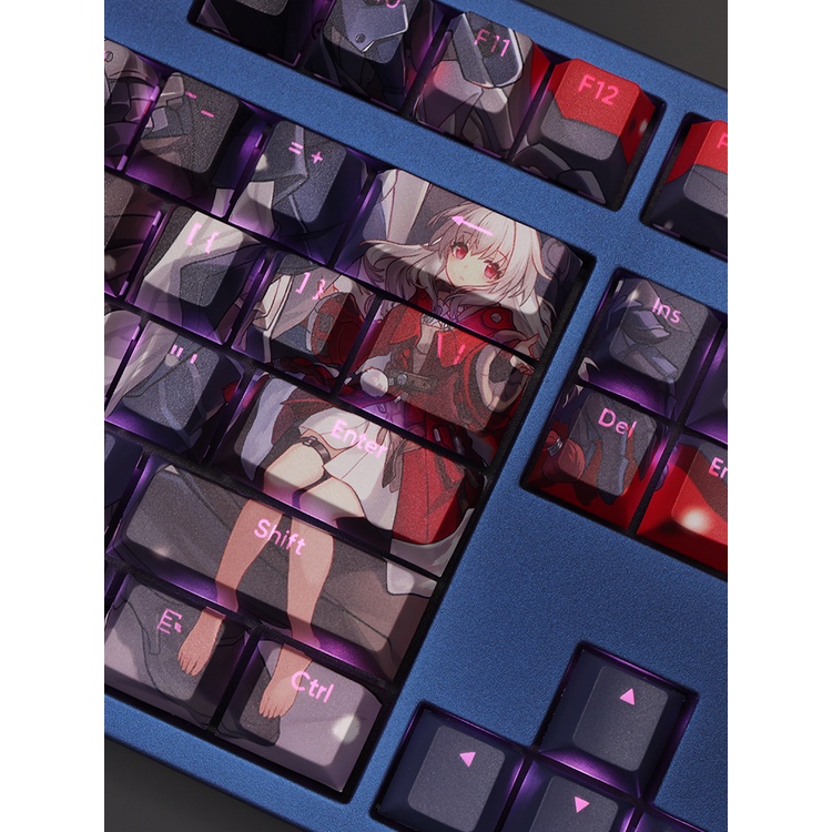 Clara Keycaps Cherry Profile Anime Honkai Star Rail PBT Dye Sub Bàn Phím Cơ Keycap