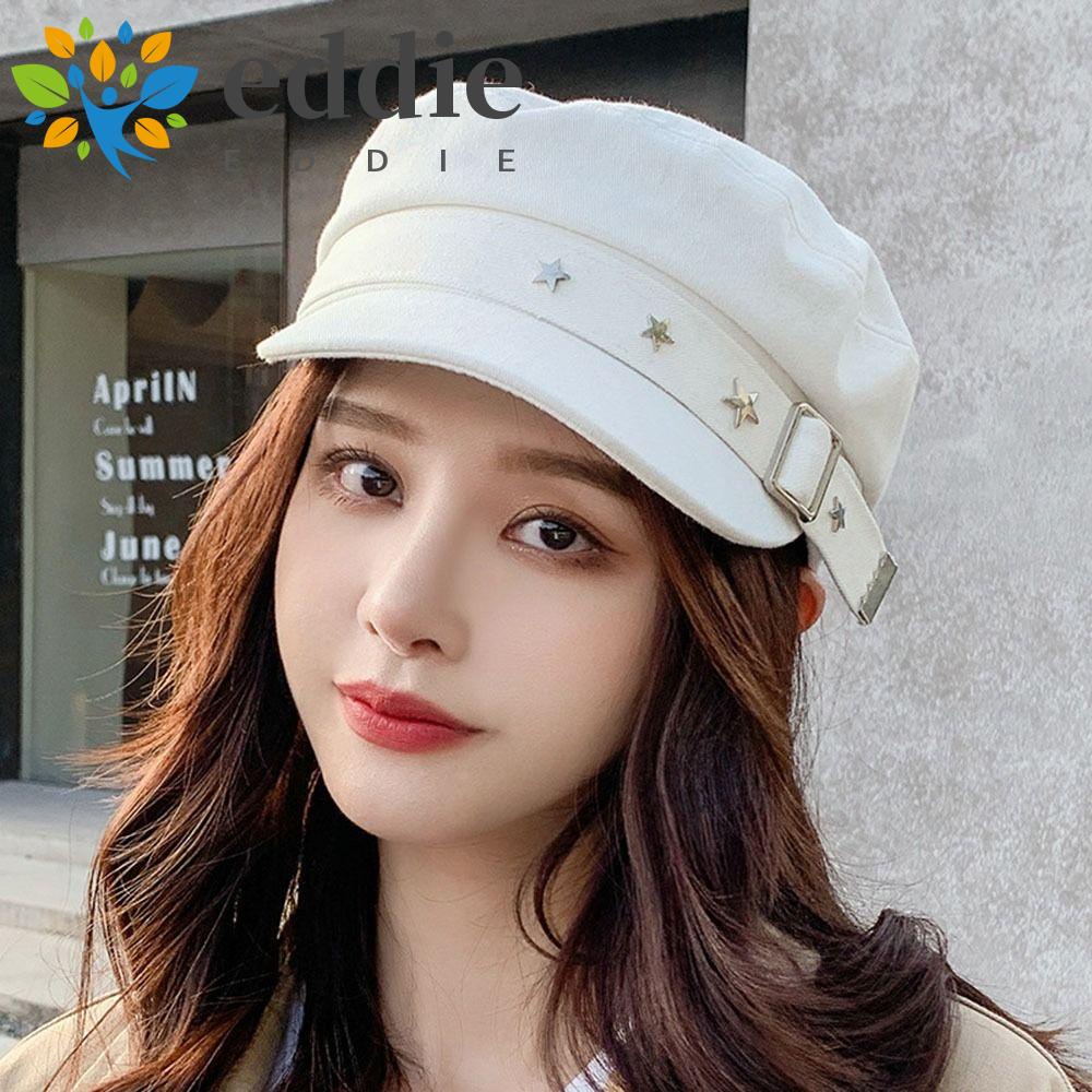 Mũ Beret 26Eddie Họa Tiết Ngôi Sao Phong Cách Anh Quốc Cho Nữ