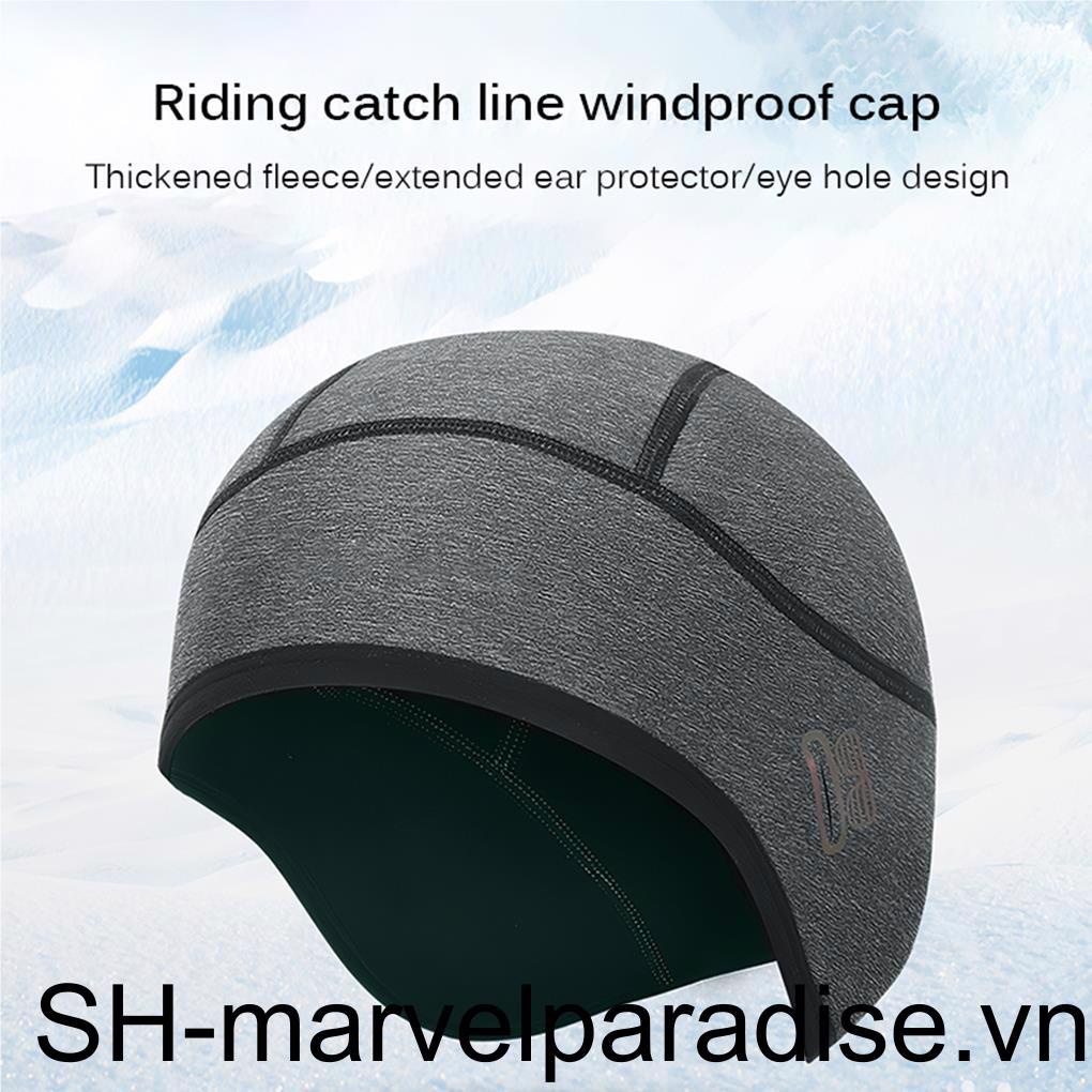 Mũ Trùm Đầu Giữ Ấm Mùa Đông Chuyên Dụng Cho Hoạt Động Thể Thao Đen
