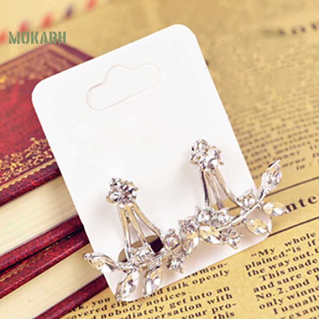 1 Đôi Bông Tai Đính Đá Mini Quyến Rũ Dành Cho Nữ