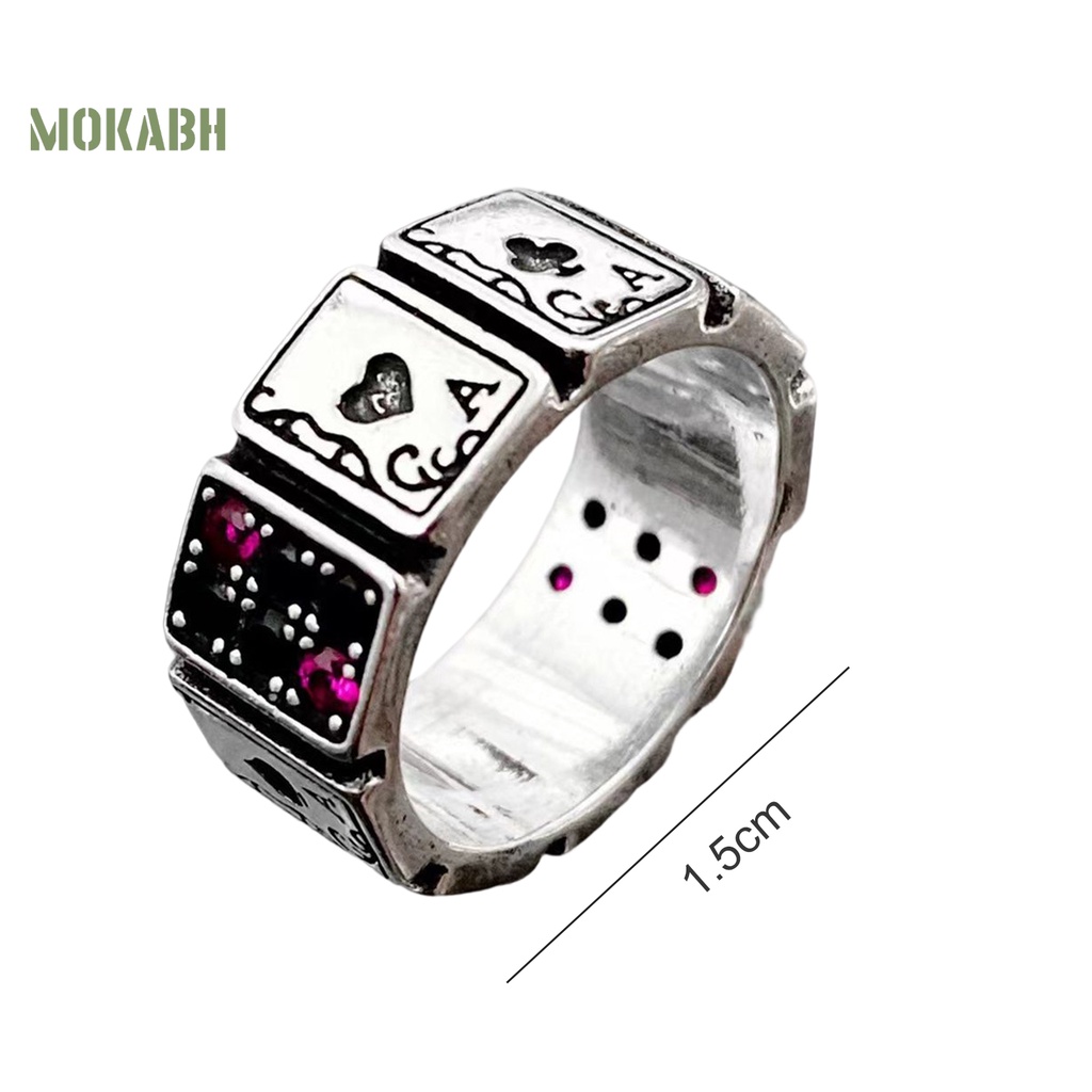 [Mới] Nhẫn Hở Đính Đá Zircon Kiểu Vintage Có Thể Điều Chỉnh Kích Thước