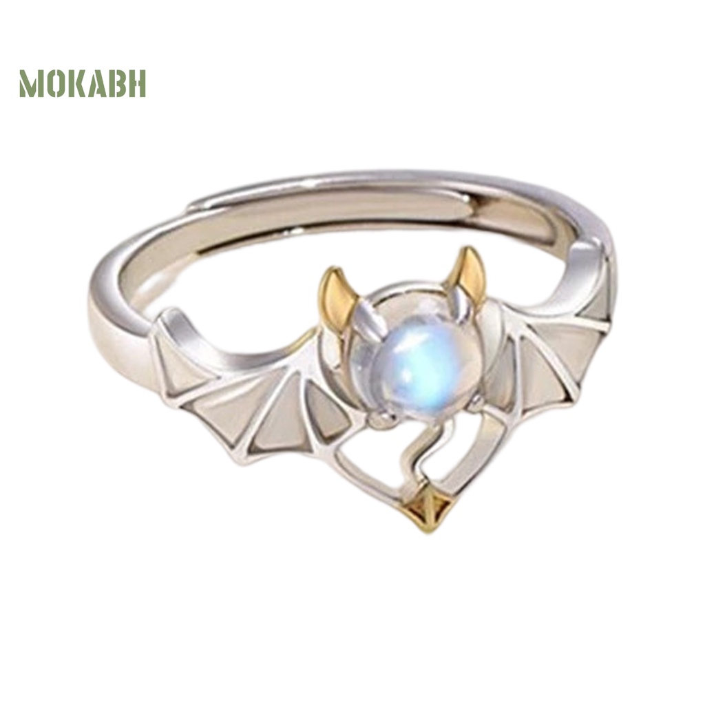 Vòng Đeo Tay Hình Mặt Trăng Có Thể Điều Chỉnh Góc Độ [Mới] [Mới] Nhẫn Cặp Đôi Màu Tương Phản