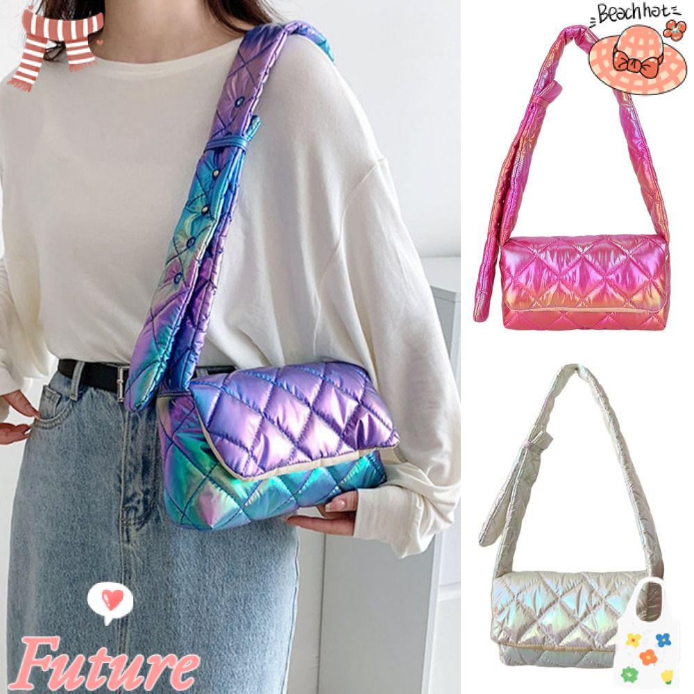 Túi Xách Đệm Cotton Gọn Nhẹ Họa Tiết Kẻ Sọc