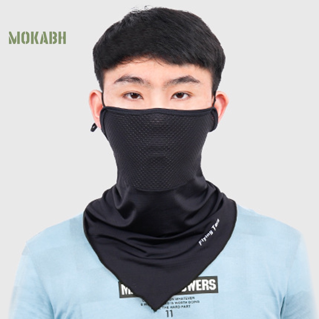 [Mok Abh] Khăn Choàng Cổ Co Giãn Nhanh Khô Thiết Kế Thời Trang Dùng Khi Chạy Xe Đạp Vào Mùa Hè