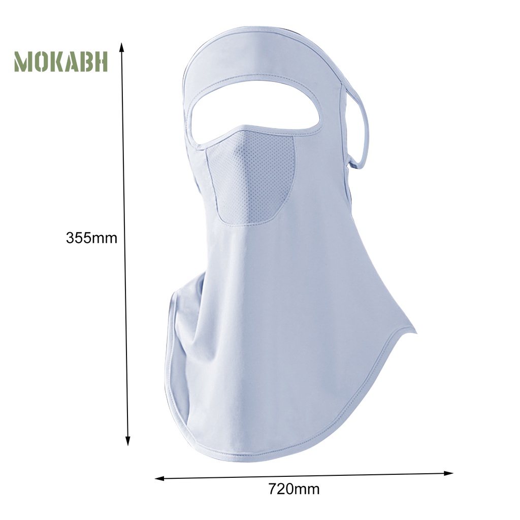 Abh Khẩu Trang Chống Nắng Che Phủ Toàn Diện Bằng Lụa Lạnh Độ Co Giãn Cao Có Thể Điều Chỉnh