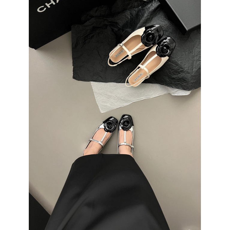 Giày Cao Gót Da Mềm Mũi Vuông Thời Trang Xuân Hè 2023 Cho Nữ