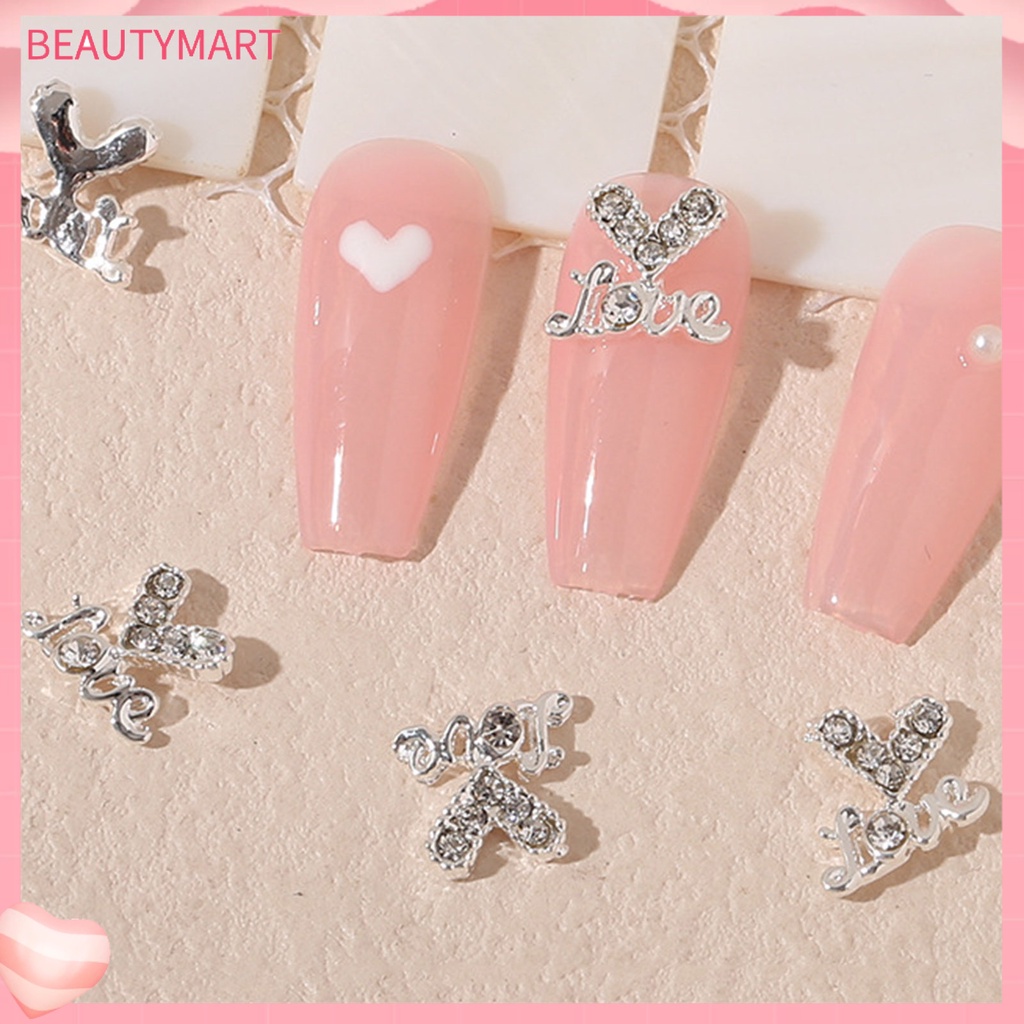 Set 20 Phụ Kiện Trang Trí Móng Tay Tạo Hiệu Ứng Ánh Kim Nhiều Màu Sắc