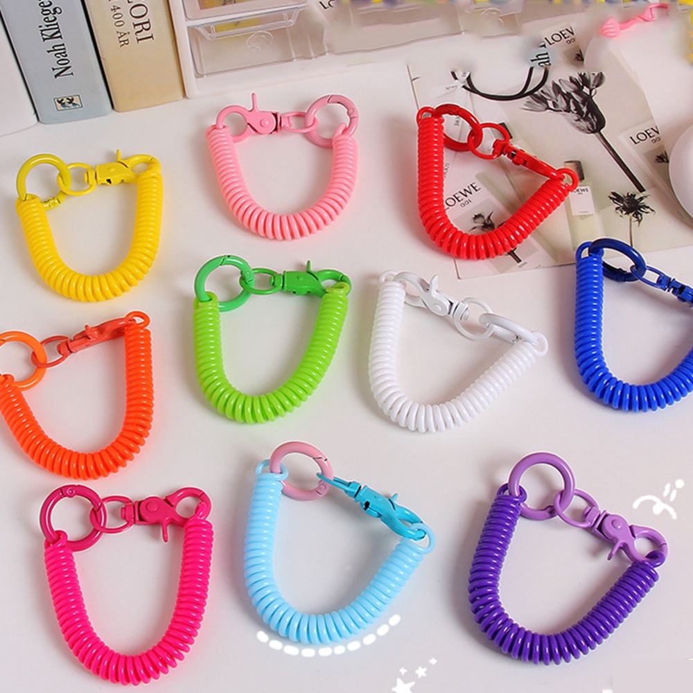 Dây Lò Xo Co Giãn Chống Thất Lạc Có Thể Thu Gọn Cho Điện Thoại / Chìa Khóa