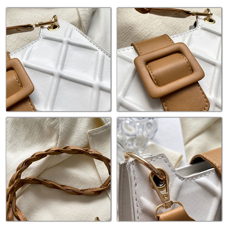 MOUSSON Túi Xách Đeo Chéo Thiết Kế Đơn Giản Phong Cách retro