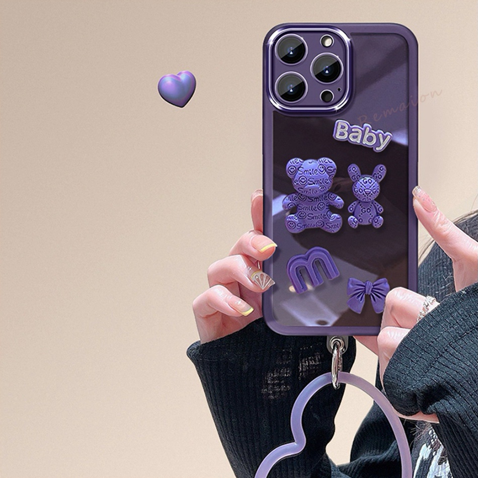 Ốp Điện Thoại Silicon Hình Gấu 3D Cho iPhone 14 13 11 12 Pro MAX Mini 6 6s 7 8 Plus 7plus 8plus 6plus X XR XS MAX 11Pro