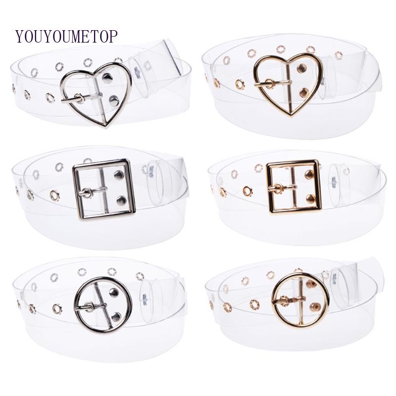 Thắt Lưng Trong Suốt Với Khóa Cài Ghim Thời Trang Cho Nữ