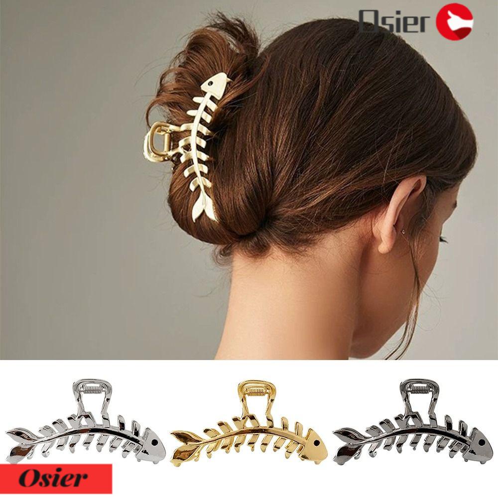 Kẹp Tóc Hình Xương Cá Thời Trang 1 Cái Cho Nữ