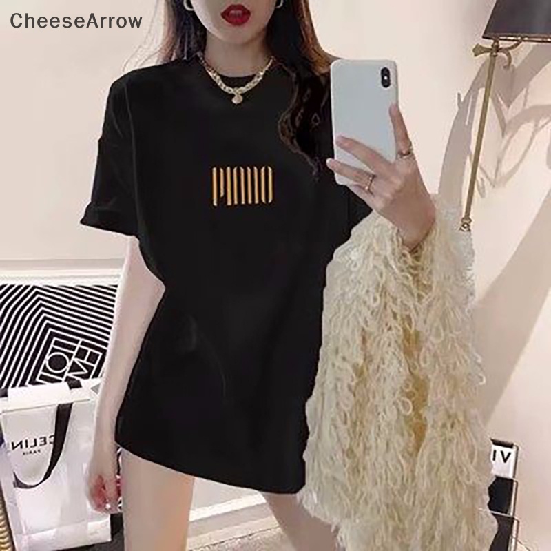 Áo Thun Tay Ngắn Cổ Tròn Dáng Rộng In Họa Tiết Thời Trang Mùa Hè Cho Nữ
