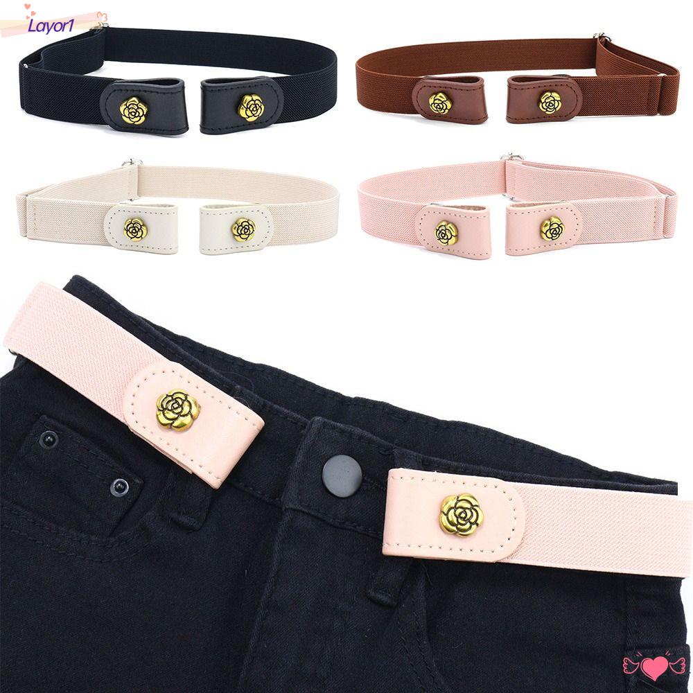 Dây Thắt Lưng Co Giãn Vô Hình Có Khóa Điều Chỉnh Được LAYOR1 Cho Quần Jean