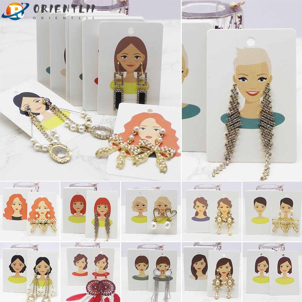 Set 100 Thẻ Giấy Kraft Họa Tiết Truyện Tranh Tự Làm Trang Sức