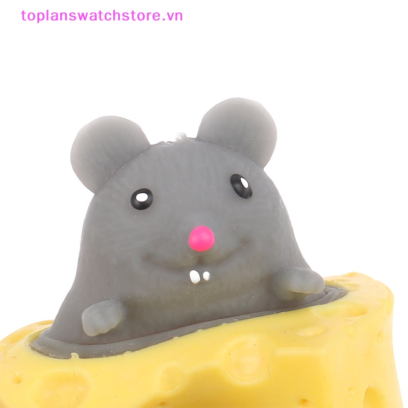 Đồ Chơi Nắn Bóp Giúp Giải Tỏa Căng Thẳng Hình Chú Chuột Và Phô Mai Đáng Yêu