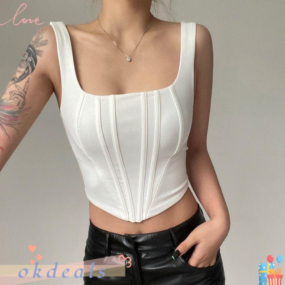 Áo Croptop Hai Dây Hở Lưng Dáng Ôm Thời Trang 2023