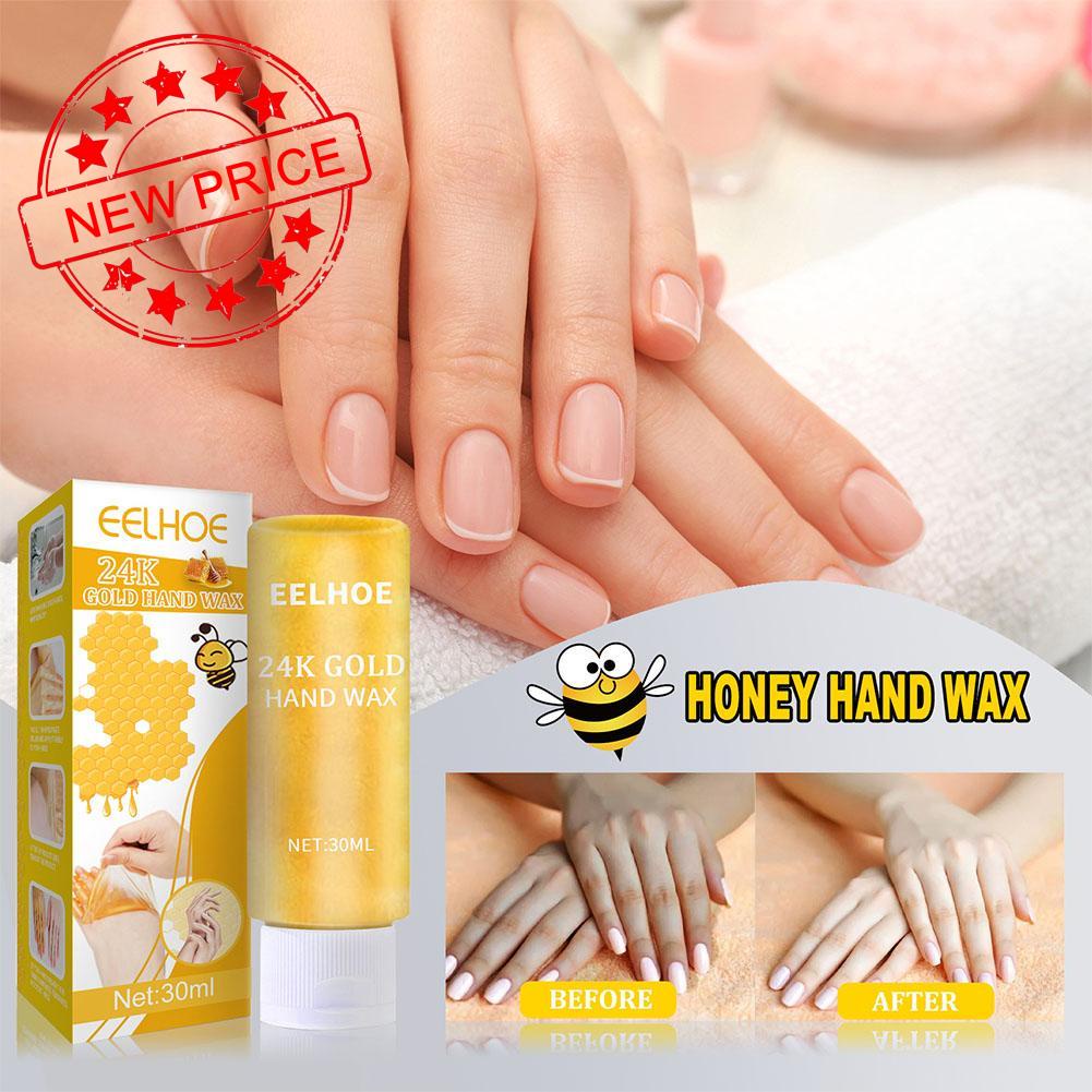 Mặt Nạ Dưỡng Da Tay Chiết Xuất Mật Ong Vàng 24K Tẩy Tế Bào Chết Chống Lão Hóa 30ml J5V6