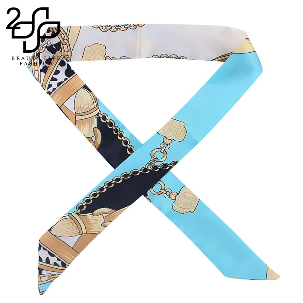 Khăn Quàng Cổ / Túi Xách Bằng Lụa Giả Thắt Nơ Thời Trang Cho Nữ