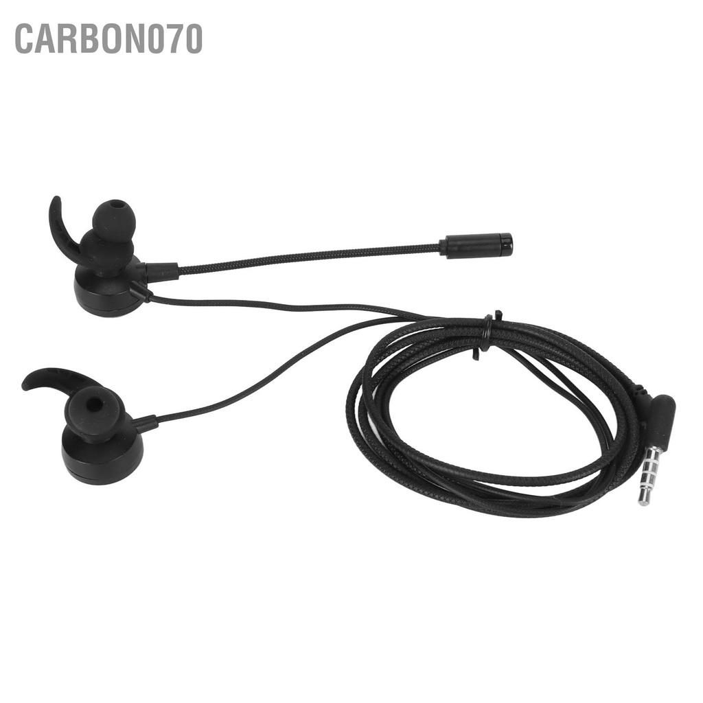 Carbon070 Tai nghe chơi game 3 5 mm có dây loại bỏ tiếng ồn âm thanh nổi Mic thể điều chỉnh cho máy tính xách tay  điện thoại di động PC
