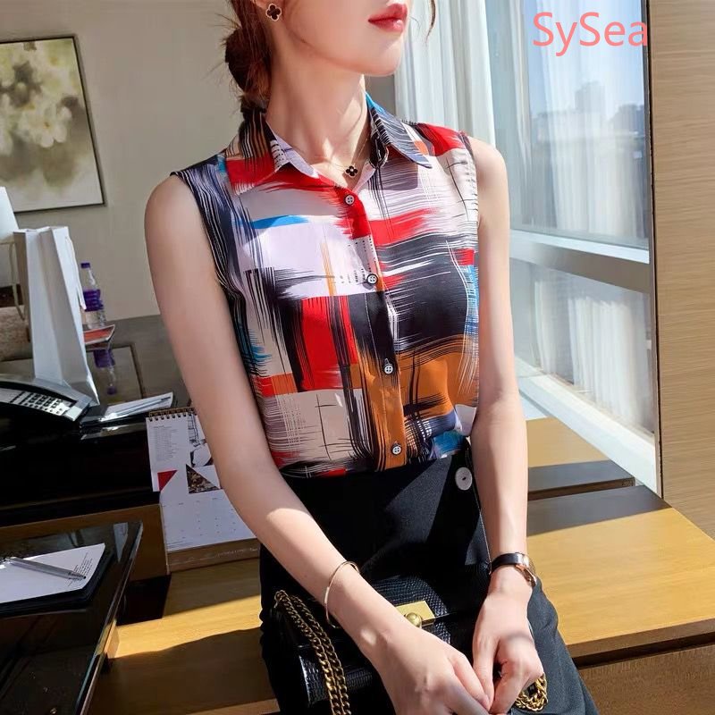 Áo Voan Không Tay Dáng Rộng Thời Trang Mùa Hè Dành Cho Nữ