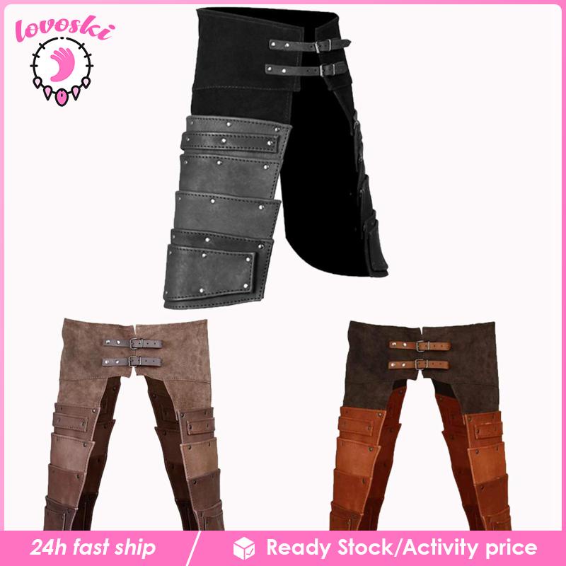 [Lovoski] Bọc Bảo Vệ Chân Bằng Da PU Dùng Hóa Trang Cướp Biển Thời Trung Cổ