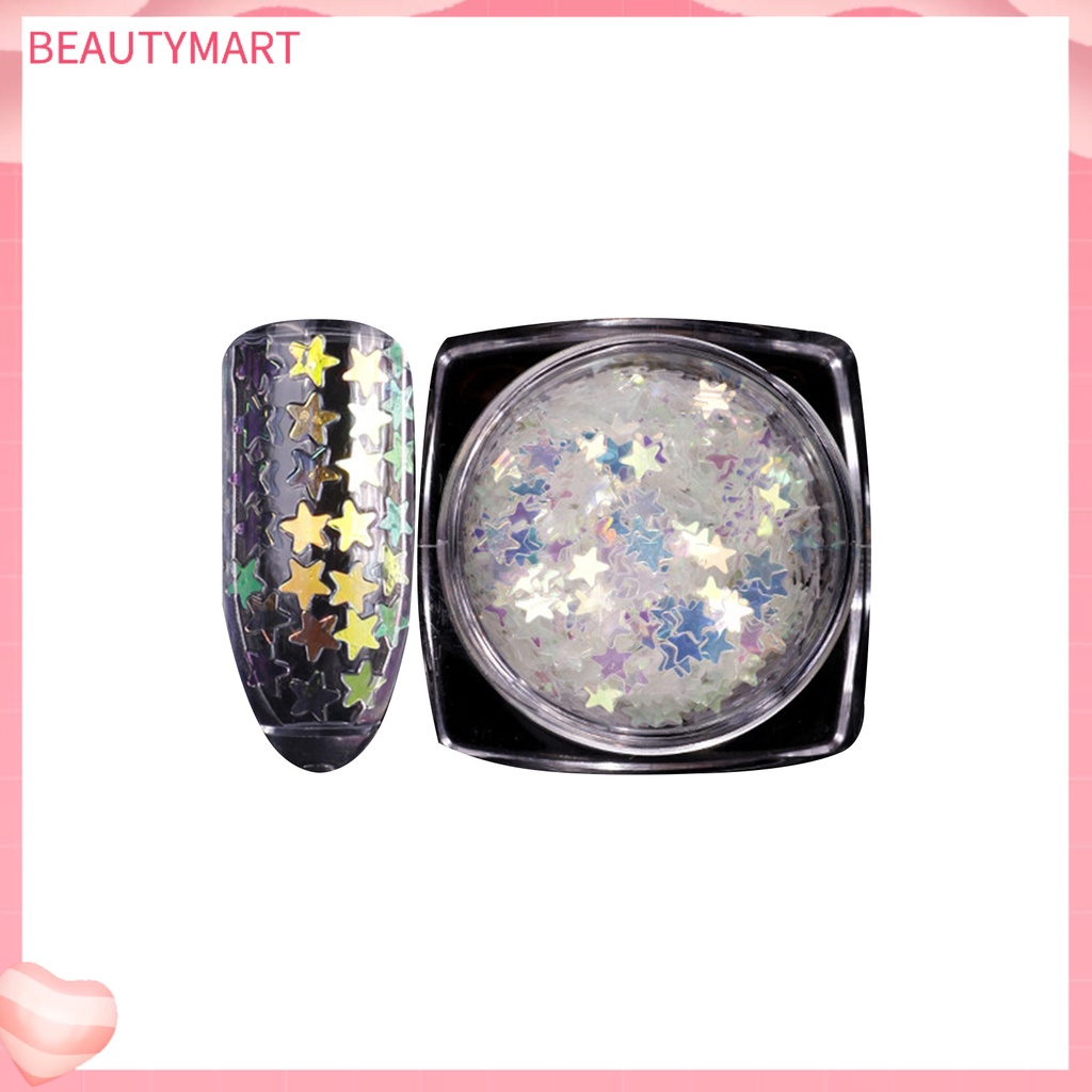 1 Hộp Kim Tuyến Lấp Lánh Hình Trái Tim Dùng Trang Trí Móng Tay Nghệ Thuật DIY