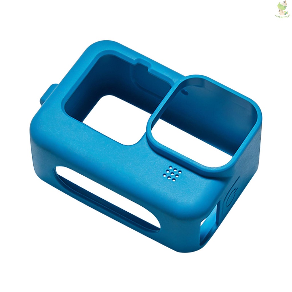 Action Camera Cage Silicone Protective Case Photography Accessory with Lens Cover Hand Rope Replacement for   9 Black      Came-6.5